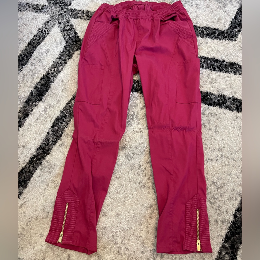 JAANUU Size Medium raspberry Moto pants